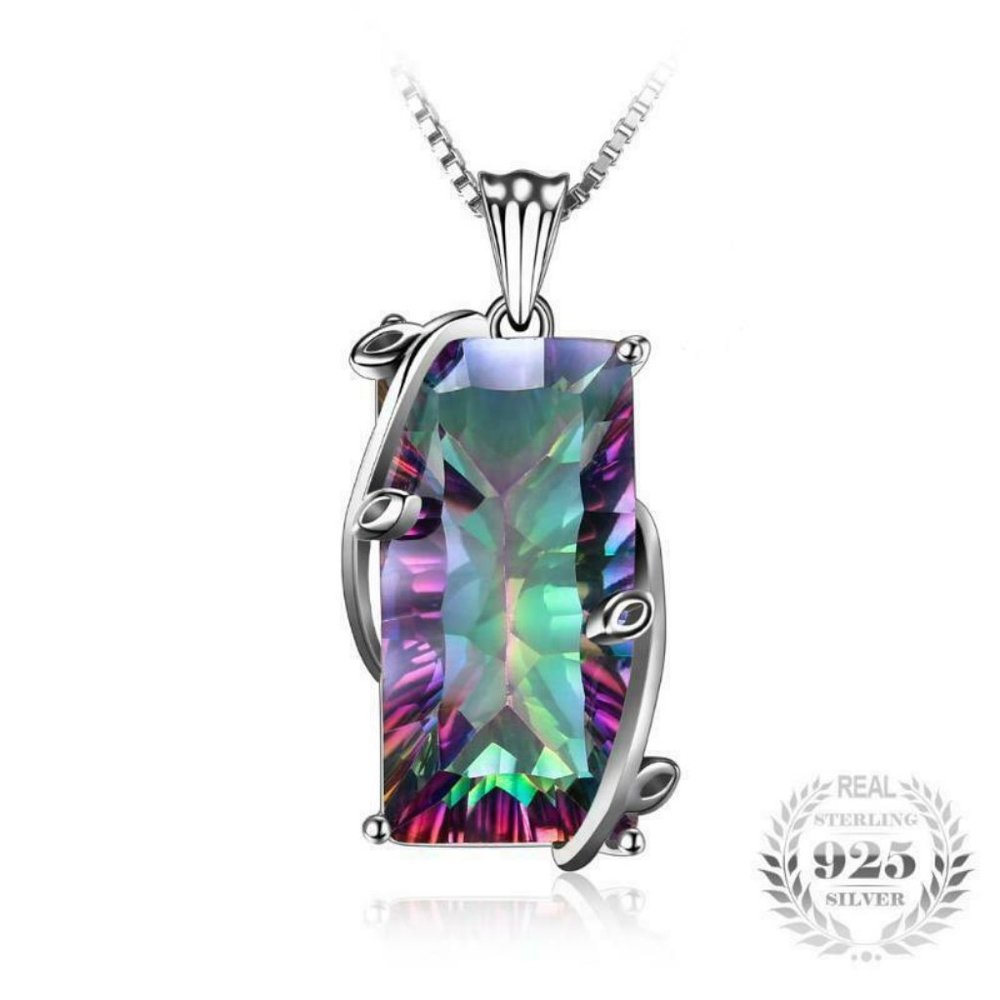 Sterling Silver Topaz Necklace